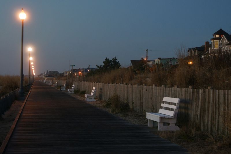Rehoboth Boardwalk at Dawn by Don Gerberg