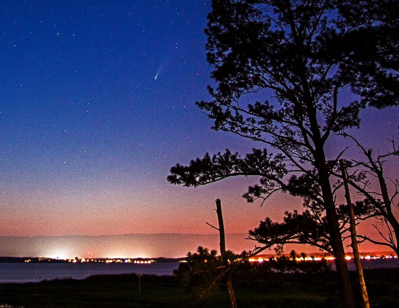 Comet Neowise over the Indian River Bay   Gary Owens